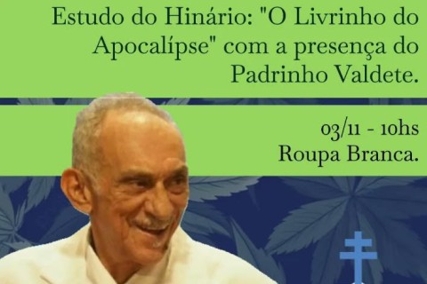 Padrinho Valdete realiza Estudo do Hinário O Livrinho do Apocalipse na Igreja Céu de Oxóssi